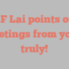 A F Lai points out Greetings from yours truly!