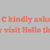 A S C kindly asks for your visit Hello there!