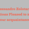 Alessandro  Zolotariof mentions Pleased to make your acquaintance!
