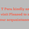 Alicia T Peru kindly asks for your visit Pleased to make your acquaintance!