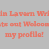 Alvin Lavern Wright points out Welcome to my profile!