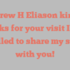 Andrew H Eliason kindly asks for your visit I’m thrilled to share my story with you!