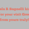 Angela R Sagnelli kindly asks for your visit Greetings from yours truly!