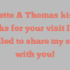 Annette A Thomas kindly asks for your visit I’m thrilled to share my story with you!