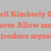 April Kimberly See shares Allow me to introduce myself!