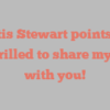 Curtis  Stewart points out I’m thrilled to share my story with you!