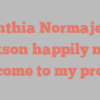 Cynthia Normajean Jackson happily notes Welcome to my profile!