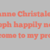 Dianne Christalene Joseph happily notes Welcome to my profile!