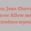 Donna Jean Chavarria shares Allow me to introduce myself!