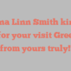Donna Linn Smith kindly asks for your visit Greetings from yours truly!