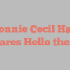 Donnie Cecil Hall shares Hello there!