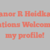 Eleanor R Heidkamp mentions Welcome to my profile!