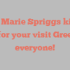 Elise Marie Spriggs kindly asks for your visit Greetings everyone!