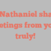 J C Nathaniel shares Greetings from yours truly!