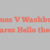 James V Washburn shares Hello there!