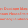 Jorge Domingo Magana mentions Pleased to make your acquaintance!