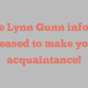 Julie Lynn Gunn informs Pleased to make your acquaintance!