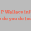 Kelli P Wallace informs How do you do today?
