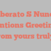 Liberato S Nunez mentions Greetings from yours truly!
