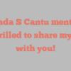 Librada S Cantu mentions I’m thrilled to share my story with you!