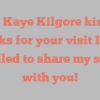 Lisa Kaye Kilgore kindly asks for your visit I’m thrilled to share my story with you!