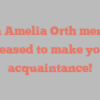 Maria Amelia Orth mentions Pleased to make your acquaintance!