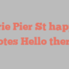 Marie Pier St happily notes Hello there!