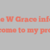 Marie W Grace informs Welcome to my profile!