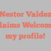 Nestor  Valdez exclaims Welcome to my profile!