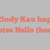 Ng Cindy Kau happily notes Hello there!