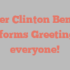 Roger Clinton Benepe informs Greetings everyone!