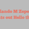 Rolando M Zepeda points out Hello there!