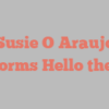 Susie O Araujo informs Hello there!