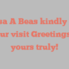 Teresa A Beas kindly asks for your visit Greetings from yours truly!