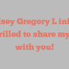 H  Wilsey Gregory L informs I’m thrilled to share my story with you!
